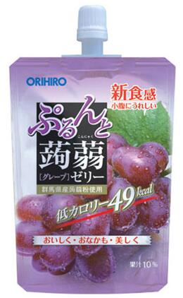 ORIHIRO立喜乐蒟蒻吸吸啫喱 葡萄味130g