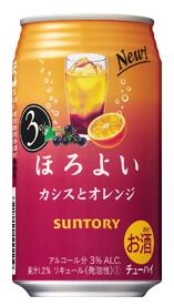三得利 氣泡果汁微醺酒黑加侖+橙酒精度3% 350ml