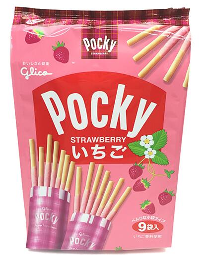 POCKY百力滋 草莓奶油餅乾 袋裝 9包入119g