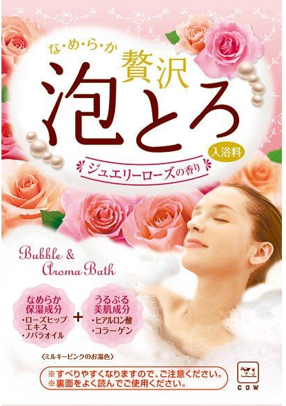 牛乳石鹼 湯物語美肌泡泡入浴劑 玫瑰香 30g