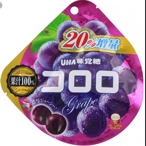 味觉糖UHA 果汁軟糖 葡萄味48g