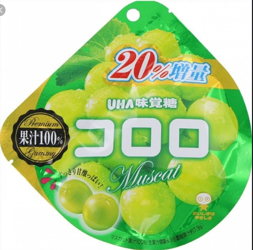 味觉糖UHA 果汁軟糖 青提味48g
