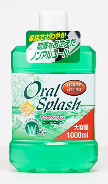奥乐爽非酒精新鲜薄荷叶漱口水1000ml