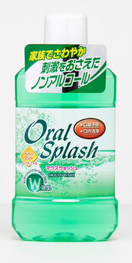 奥乐爽非酒精新鲜薄荷叶漱口水 500mL