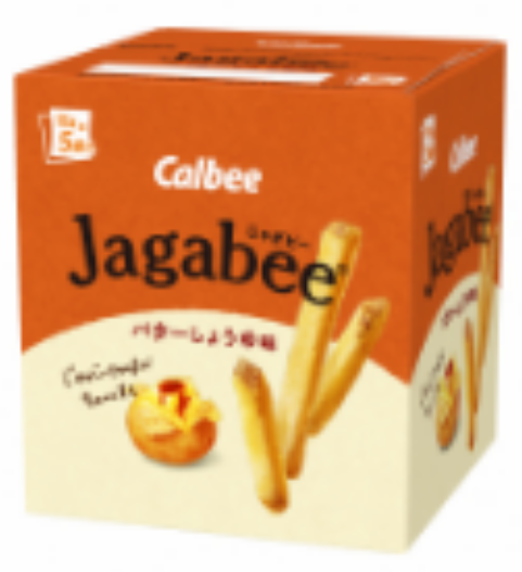 Calbee Jagabee 牛油醬油味薯條80g盒裝80g (16g×5)