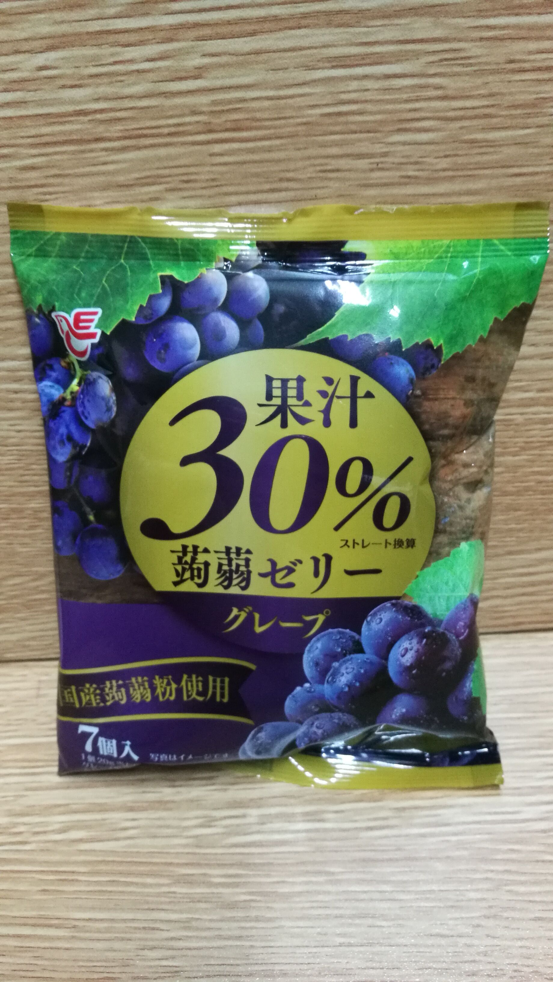 Ace-bakery30%果汁蒟蒻啫喱葡萄味 20gX7個入