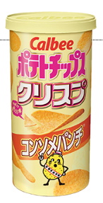 日本Calbee 鬆脆薯片清湯洋蔥味小筒裝 50g