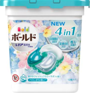 P&G 新版 4D碳酸洗衣球 清爽花香味12粒