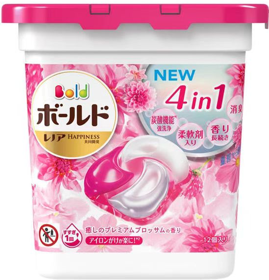 P&G 新版 4D碳酸洗衣球 治愈甜蜜花香味12粒