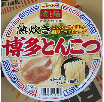 日本  淒麵 博多豚骨拉麵碗裝 110克