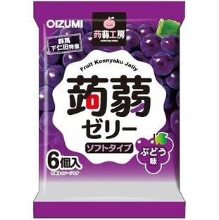 日本蒟蒻工房 蒟蒻啫喱 葡萄味 6个入