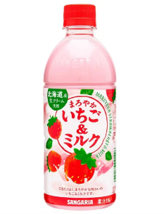 日本SANGARIA 香醇草莓牛奶500ml