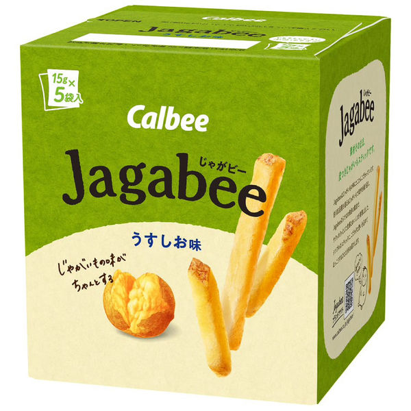 日本Calbee Jagabee 淡鹽味薯條80g盒裝80g (16g×5)