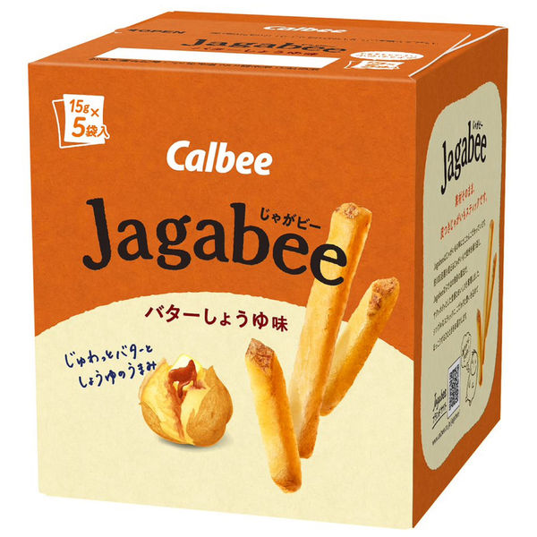 日本Calbee Jagabee 牛油醬油味薯條80g盒裝80g (16g×5)